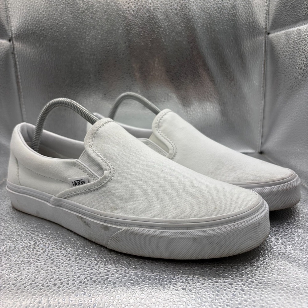 Size M8.5/W10 Vans Classic Slip-On True White Unisex Comfort Casual Shoes 508731